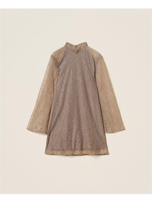Abito corto in pizzo con paillettes TWINSET | TF2083/00369
